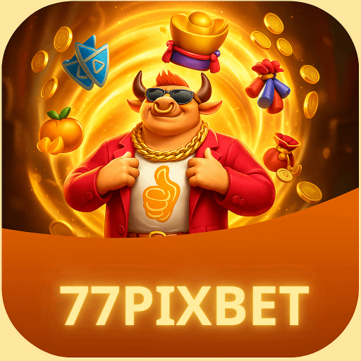 Imagem promocional da 77PIXBET mostrando a plataforma e suas vantagens